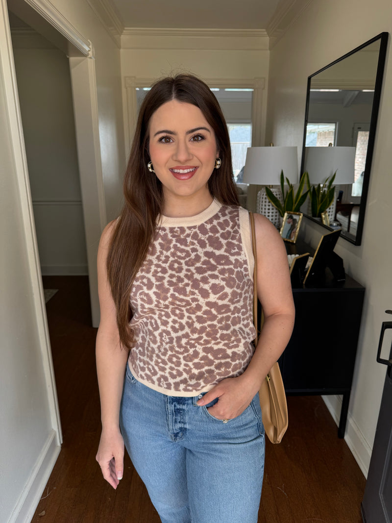 Leopard Sleeveless Top