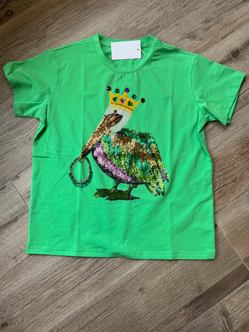 Mardi Gras Pelican Shirt
