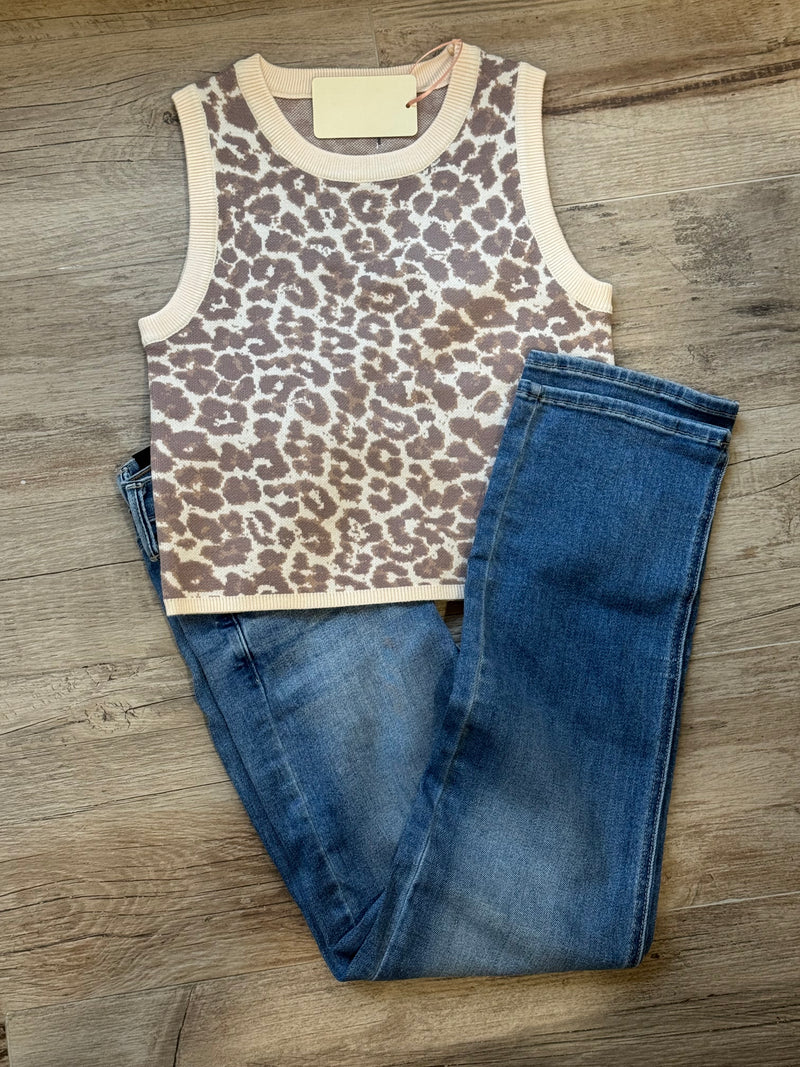 Leopard Sleeveless Top