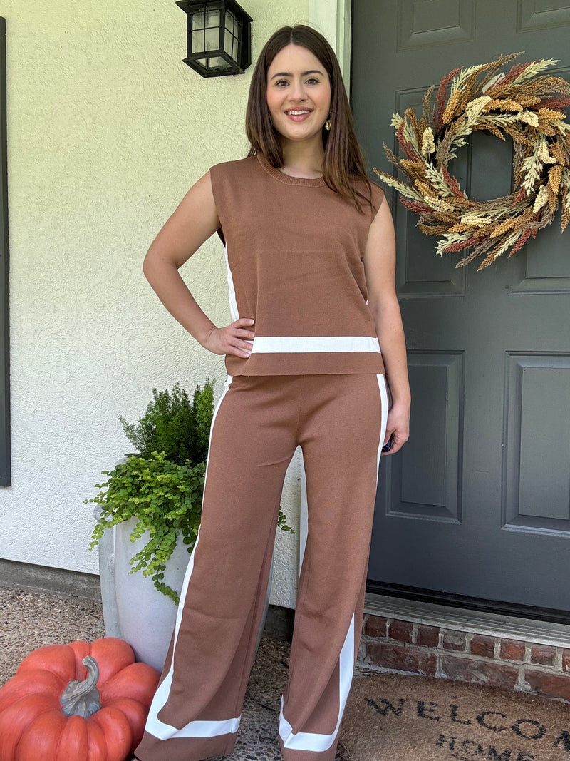 Mocha Top and Pant Set
