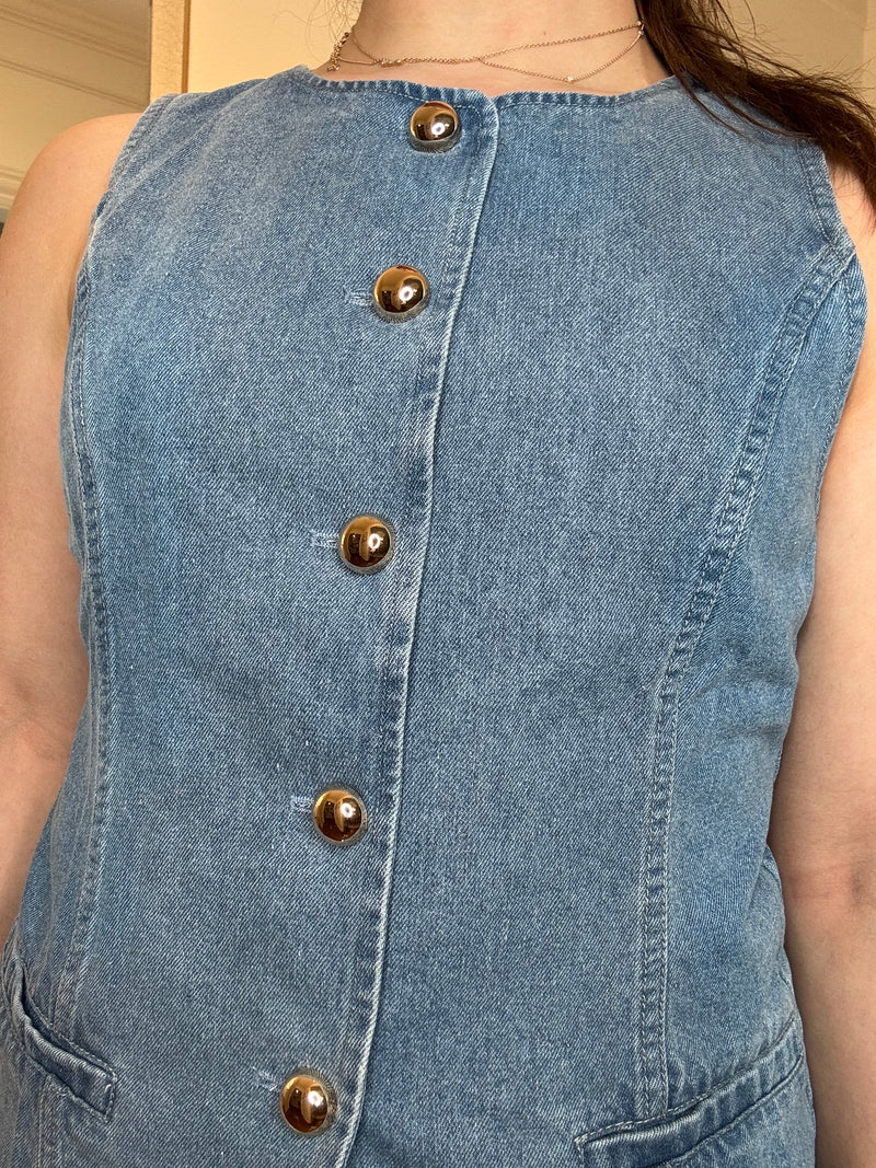 Denim Sleeveless Top