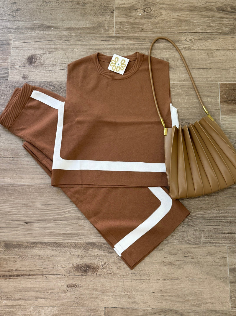 Mocha Top and Pant Set