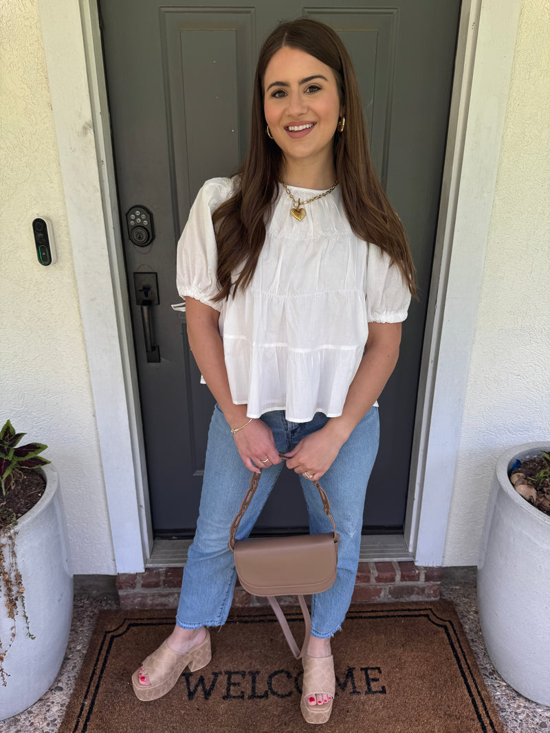 Tiered White Top