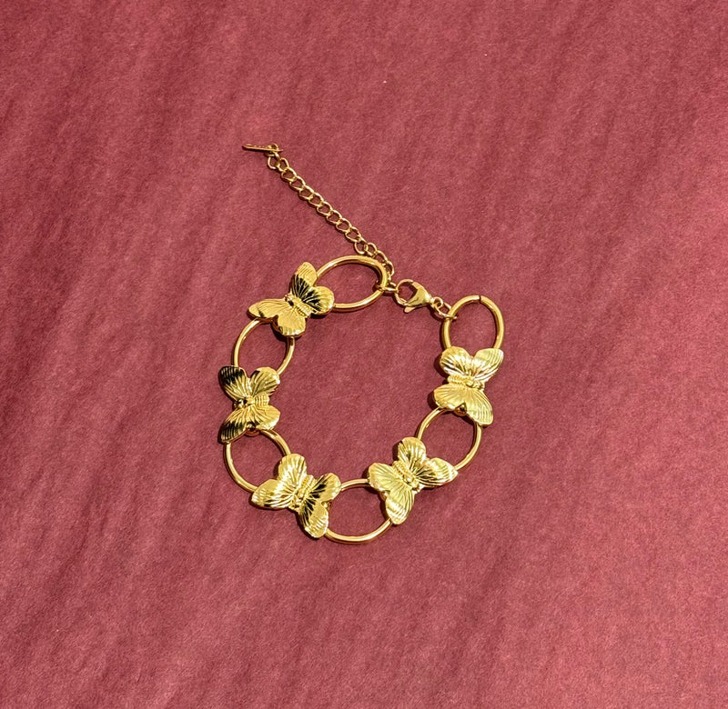 Gold Butterfly Bracelet