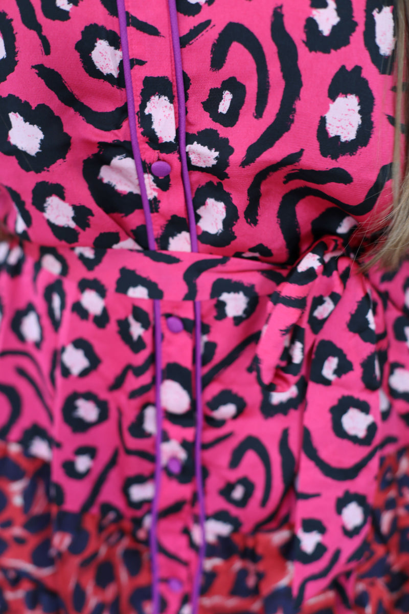 Pink Leopard Dress