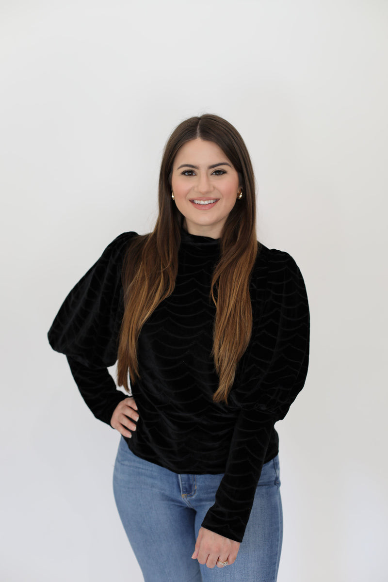 Velvet Black Top