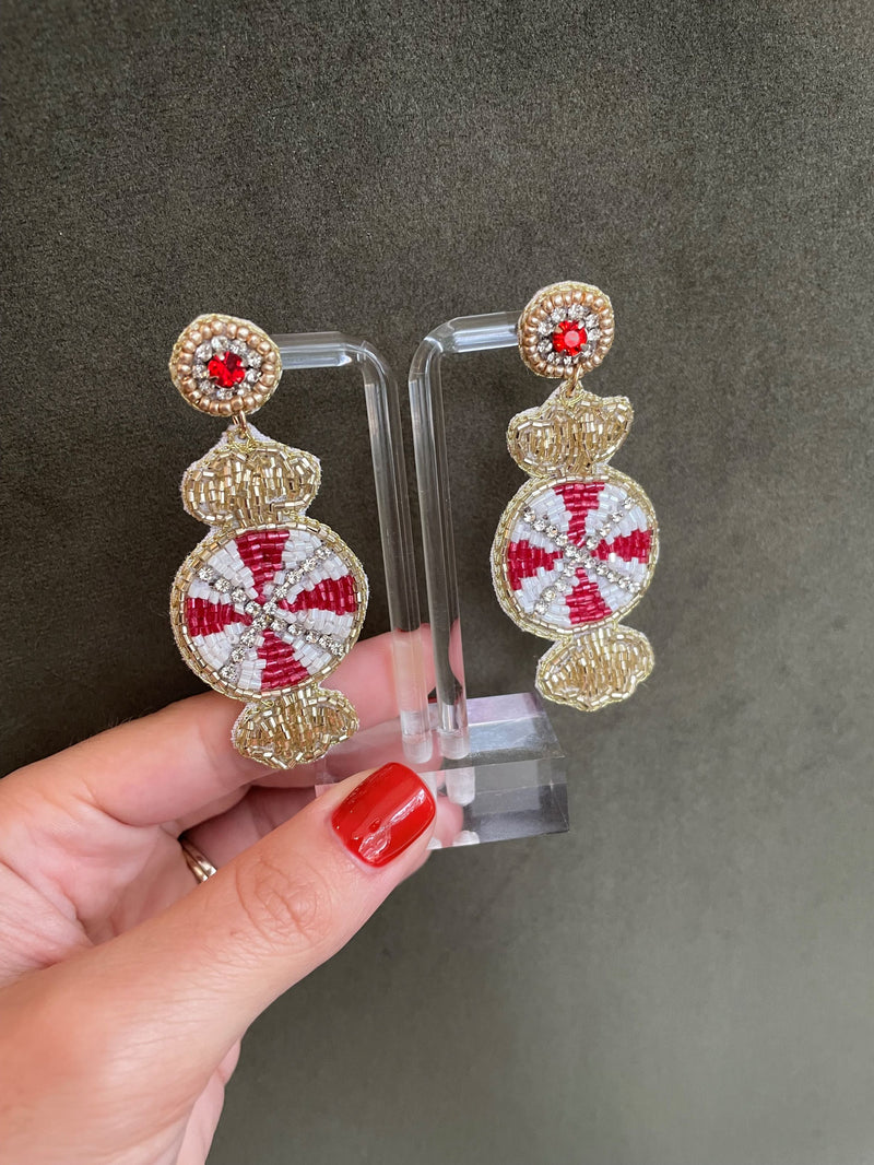 Christmas Candy Earrings
