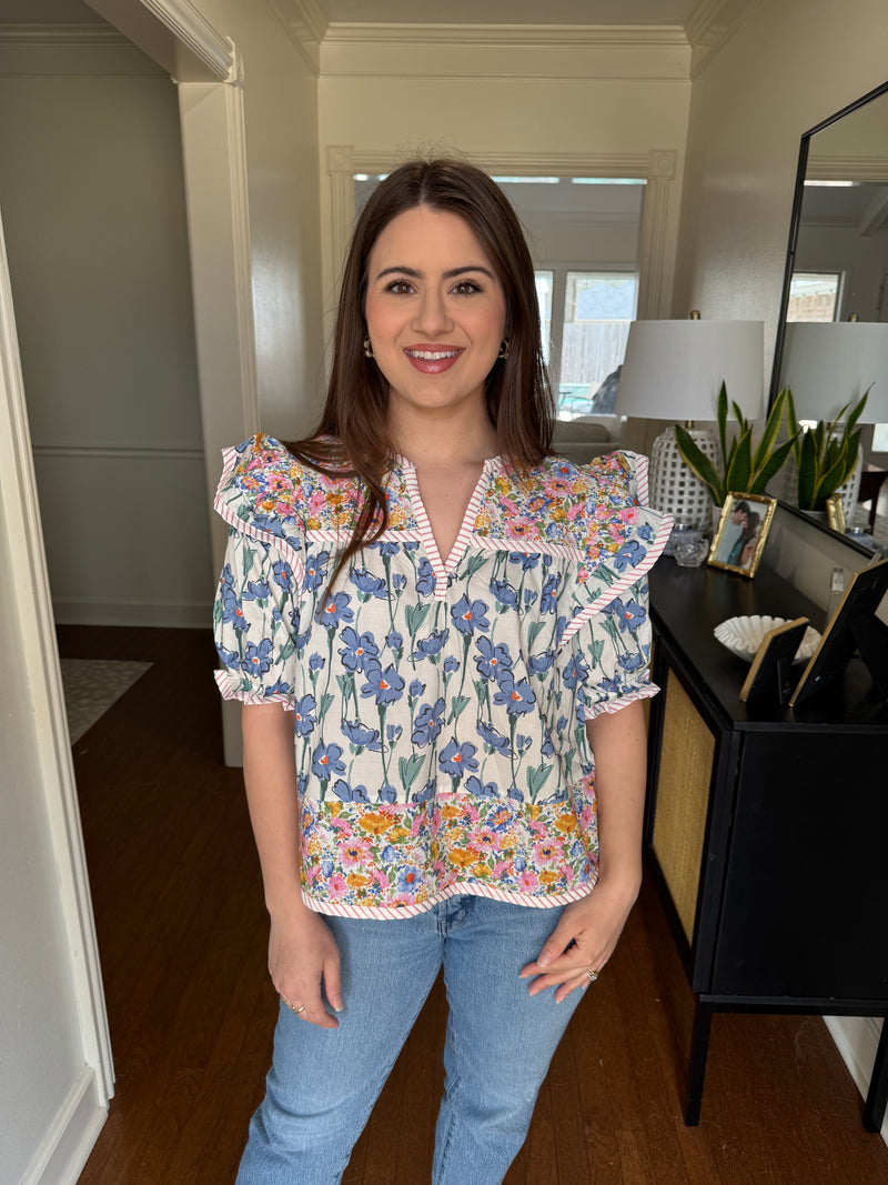 Multicolor Floral Top