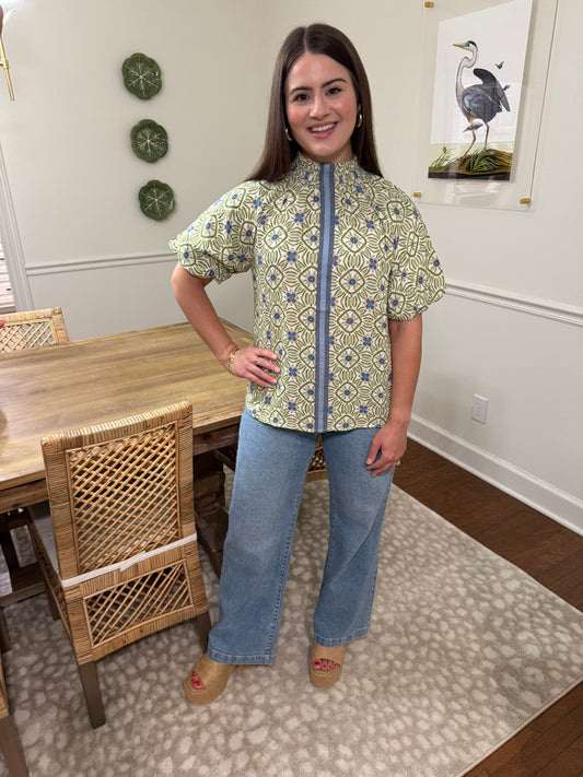 Marie Patterned Top
