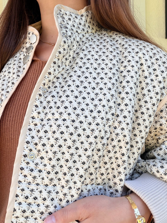 Cream Front Pocket Jacket