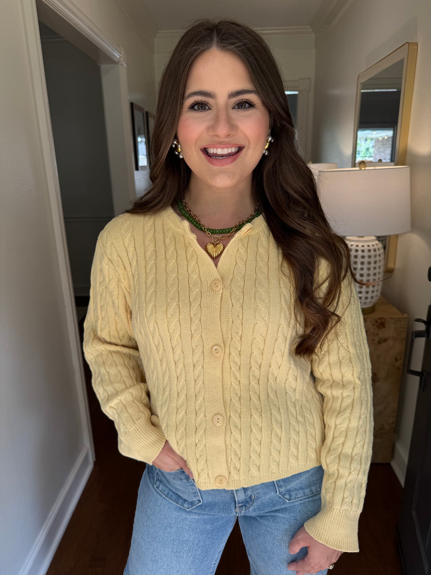 Long Sleeve Butter Yellow Sweater