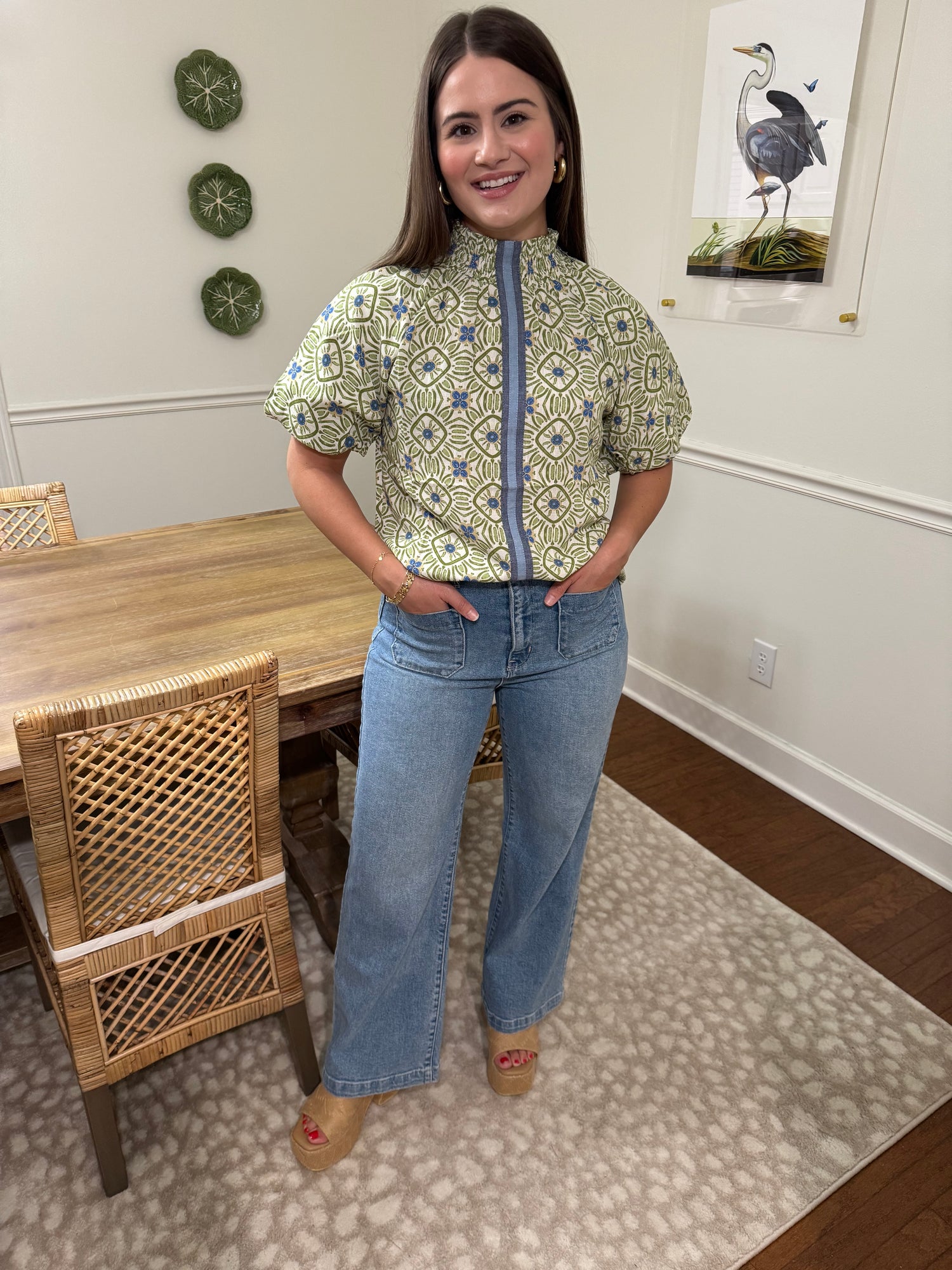 Marie Patterned Top